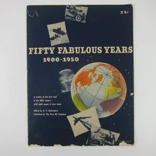 Pure Oil Company Advertising Booklet Rand McNally Cosmopolitan World Maps 1950