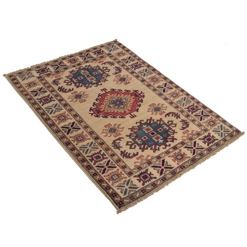 Oriental Wool Rug Area Rug Living Room Rug Kazak Handmade Rug 2'8x3'9 ft-G22673 - Picture 5 of 6