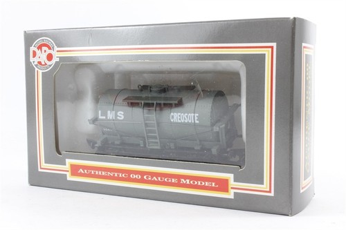 Dapol B087 - 4 Rad 12 Tonnen LMS Kreosot Tanker grau 304592 Spur 00 - POD Post | Zustand: New