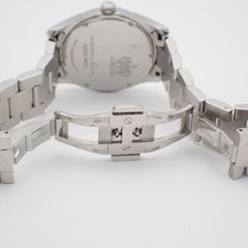 Used Hamilton Jazzmaster Lady Quartz Ladies Watch White Dial Genuine SS Belt 6