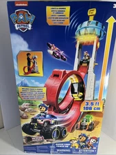 PAW Patrol Rescue Wheels Super Loop Tower HQ with Light Sound Vehicle Launcher