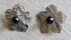 Sterling Silver (925) Black Pearl Studs with Mother of Pearl Shell Jacket — photo 1