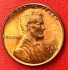 1946-D Lincoln Wheat Cent Penny GEM RED BU From an Original Bank Roll