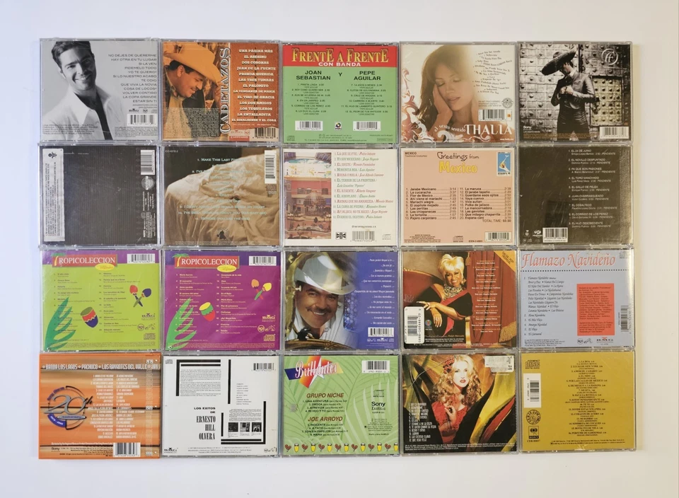 Colección de música pop y cumbia latina y mexicana Lot of 20 CDs Foto 4 de 4