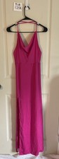 Forever 21 Pink Strappy Floorlength Halter Dress Women’s Size L