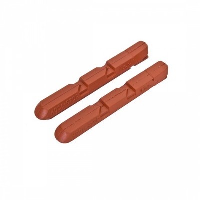 Kool-Stop Salmon V-Brake Pads for Mountain Bikes - Water Groove Rim-Friendly