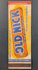 Vintage Old Nick Candy Bar Matchbook Cover