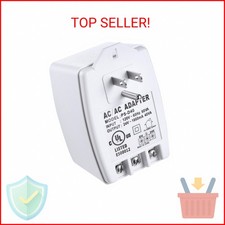 Hotop 1 Pack 24 Volt Transformer, 40 VA AC Transformer Plug in with PTC Fuse Com