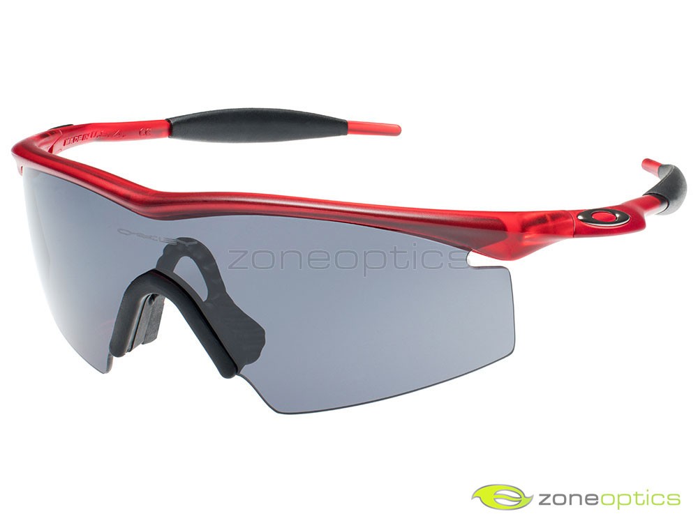 Oakley M Frame Strike Sunglasses OO9024-01 Crystal Red/Grey | eBay
