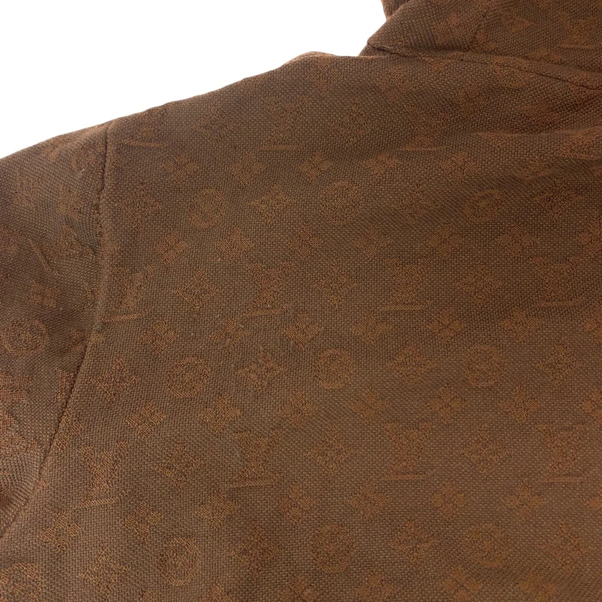 LOUIS VUITTON（LV） Felpa con cappuccio jacquard LOUIS VUITTON Monogram RM212 AU7 HLN81W lana marrone LV