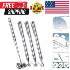 4 Pieces Telescoping Magnetic Pick up Tool Grabbers Reacher Tools with Pocket...