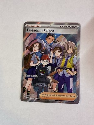 Pokemon Prismatic Evolutions Friends in Paldea Full Art 137/131. 