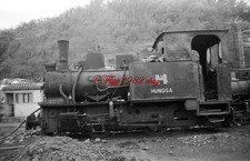 Original sw-Negativ HUNOSA incl. (c): Feldbahn-Dampflok Asturias / ESP 197x K525