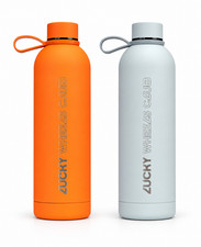 2-Pack 24oz Insulated Stainless Steel Water Bottles Pick Any 2 Colors BPA Free