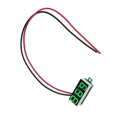 1PCS 0.36'' LED Digital Car Voltmeter Voltage Panel Meter 2 Wire DC 3-30V Green K