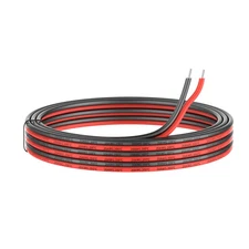 20AWG Silicone Electrical Wire, 200Ft (100Ft Black, 100Ft Red)