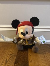 Hong Kong Disneyland -Pirates of the Caribbean Mickey Mouse plush toy New W Tags