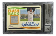 Juan Marichal Signed 2013 Topps Heritage #FAR-JM Card BAS Auto 10