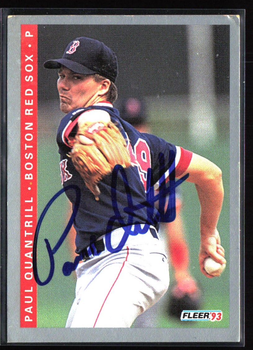 1993 Fleer #181 Paul Quantrill Autographed Signed Card Auto