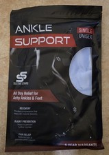 Sleeve Stars White Ankle Support Brace-Single Unisex Compression Wrap NEW SEALED