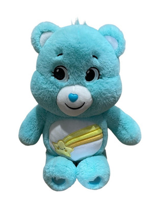 Care Bears Wish Bear Plush Stuffed Animal Toy Rainbow Star Belly 16'' Soft Doll