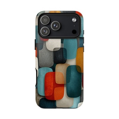 Phone Ink   Blue Teal Overlay Shapes   Case for iPhone, Galaxy, Pixel