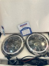 Suparee Black Round 7 Inch RGB Headlights Compatible For Jeep Wrangler 1997-2018