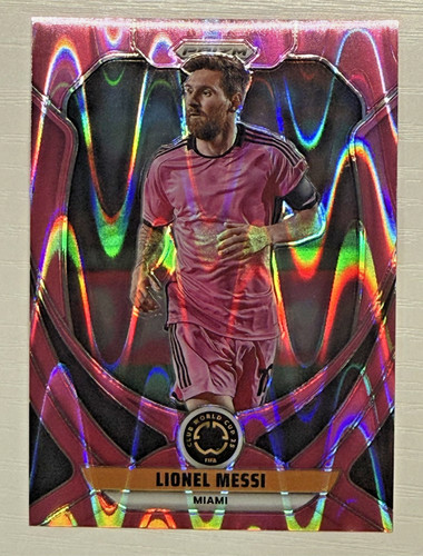 Lionel Messi [Pink Seismic] #200 2025 Panini Prizm FIFA Club World Cup card