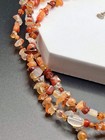 TICA ROSA 925 Sterling Silver /Carnelian Bead/Jasper Pendant Necklace 3 Strand — photo 4