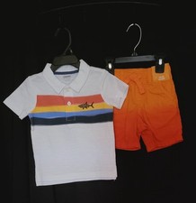 NWT TODDLER BOYS SIZE 12-18 MONTHS SHORTS SHIRT OUTFIT