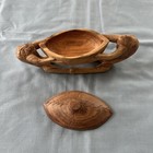 Vintage African Hand Carved Wooden Bowl — photo 2