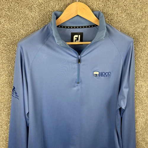 VETEMENTS Footjoy FJ Golf 1 4 Zip Pullover Uomo Large Blu