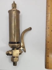 KINSLEY BRASS RAILROAD LOCOMOTIVE TRAIN WHISTLE WITH VALVE  4 CHIME VERY NICE!