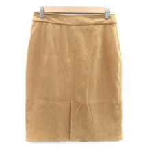 EspritMUR Mustard Yellow Knee-Length Skirt L Polyester Blend Excellent Condition