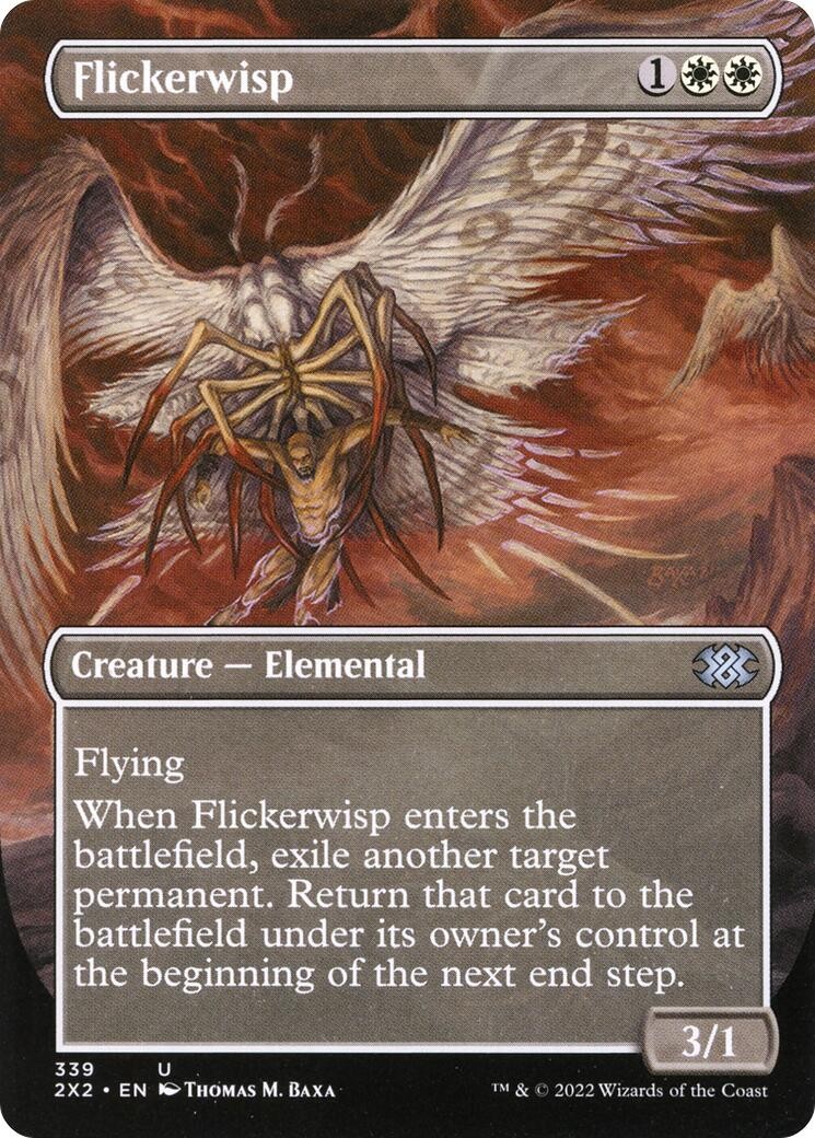 Foil Flickerwisp (Borderless) - 339 - NM - Double Masters 2022