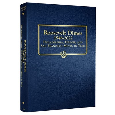 Whitman US Roosevelt Dime Coin Album 1946 - 2022 #3394