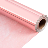Wikadlik Wendbares Rosa Geschenkpapier – Metallic-Rosa, Einfarbig, Geschenkpapie