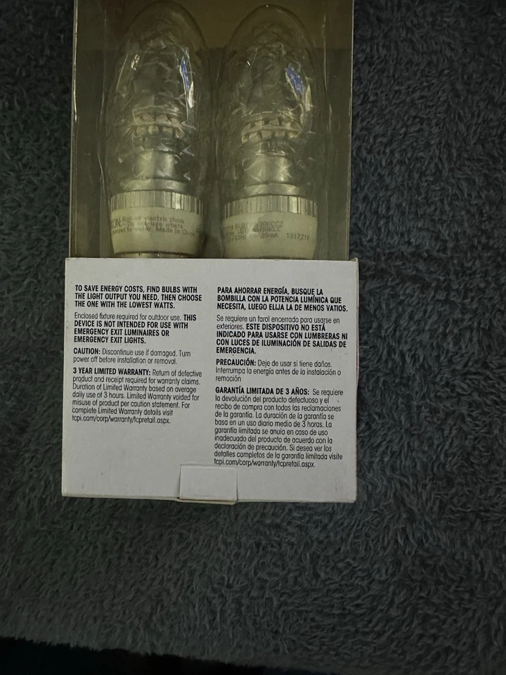 TCP E26 CRYSTAL CUT Dimmable LED Technology 3 Watts #RLDT3W30K2 - Image 4 of 4