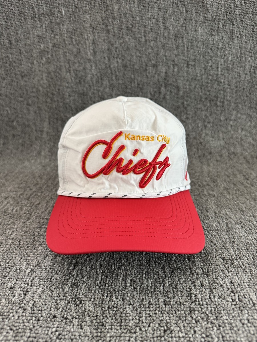 '47 Brand Kansas City Chiefs Script Snapback Cap White Red NFL