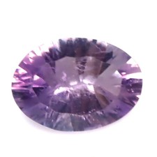 5.20 CT. Gemstone Unheated Pink Amethyst Brazil Oval Concave 10 x 13 MM.