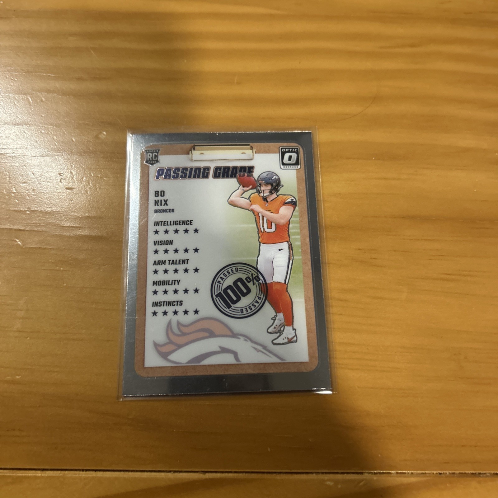 2024 Panini Donruss Optic - Passing Grade Bo Nix #3 (RC)