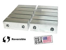6x2x1" Machinable Standard Soft Jaws Set Aluminum Kurt 6" Vises 5set REVERSIBLE