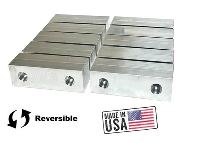 6x2x1'' Machinable Standard Soft Jaws Set Aluminum Kurt 6'' Vises 5set REVERSIBLE