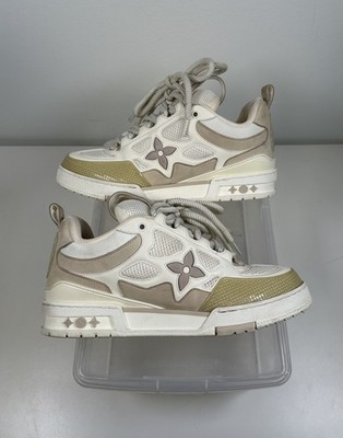Size 8LV (9-9.5 US) - Louis Vuitton Skate Trainer  Beige  Sneakers | Very Clean