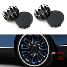 4PCS Wheel Center Caps for Rims, Snap-in Plastic Wheel Center Hub Cap Black
