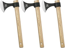 Throwing Axes 3 Pack 16.2-inch Throwing Tomahawks High Carbon Steel Wooden