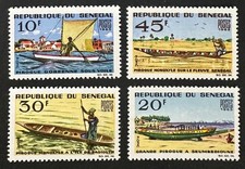 SÉNÉGAL 253 - 256 joli lot de charnières comme neuf JAMAIS
