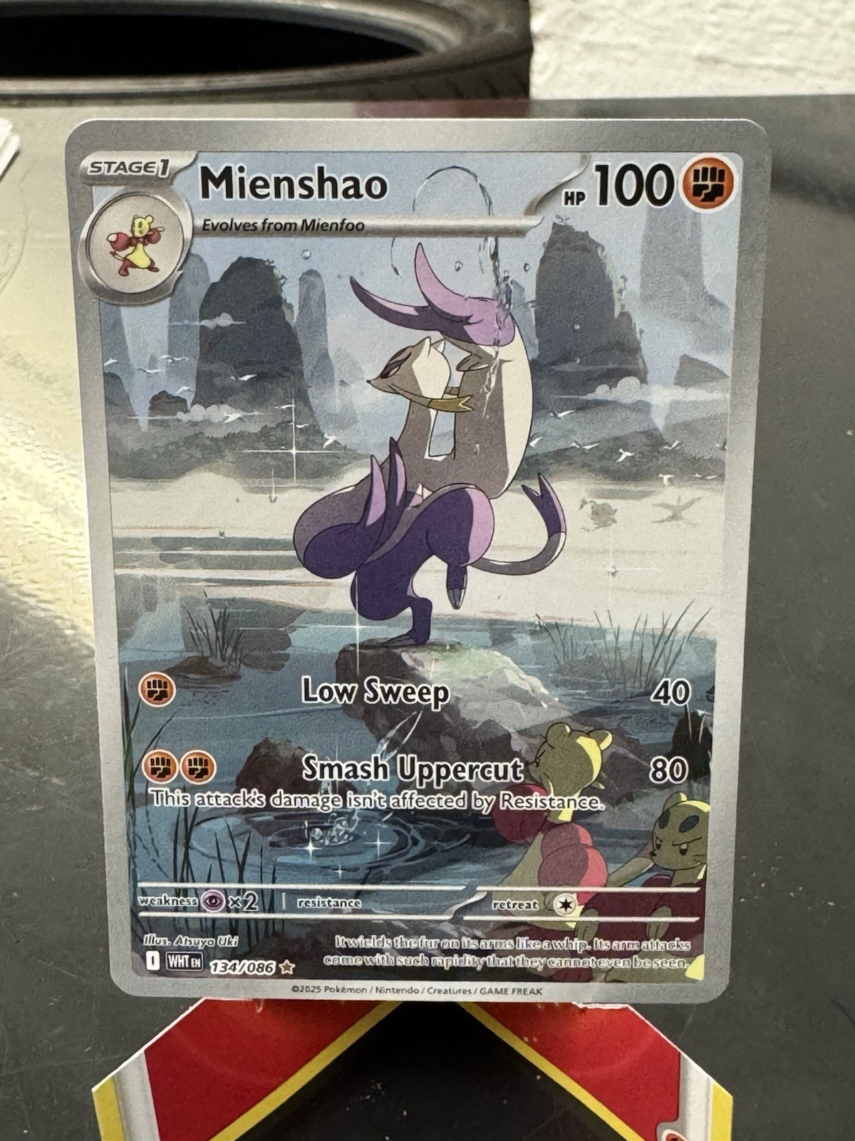 Mienshao Illustration Rare 134/086 IR Pokemon Sv: White Flare TCG NM Condition
