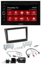 Blaupunkt 2DIN Lenkrad Bluetooth USB TMC DAB Navigation für Fiat Doblo ISO Can-B