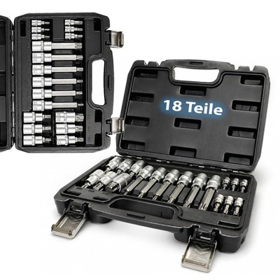 Stecknusssatz Torx Bitsortiment Vielzahn Nüsse Bits Werkzeug Satz 18tlg BITUXX